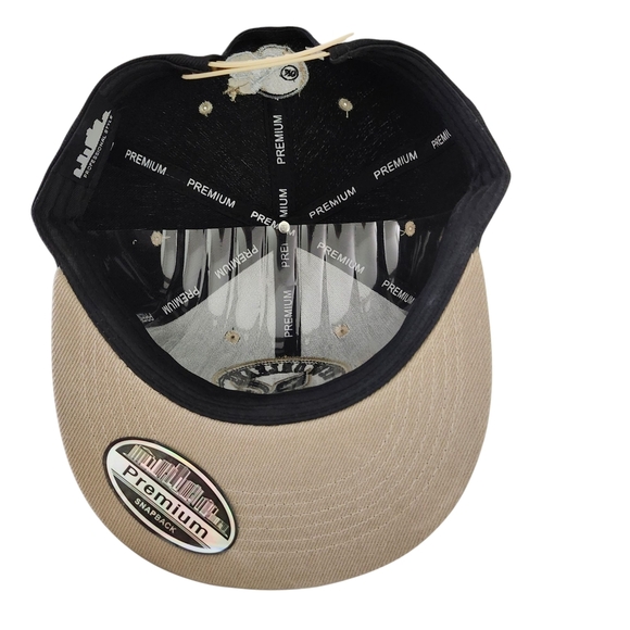 Men's Black and Tan New Orleans Snapback Hat - Picture 8 of 9